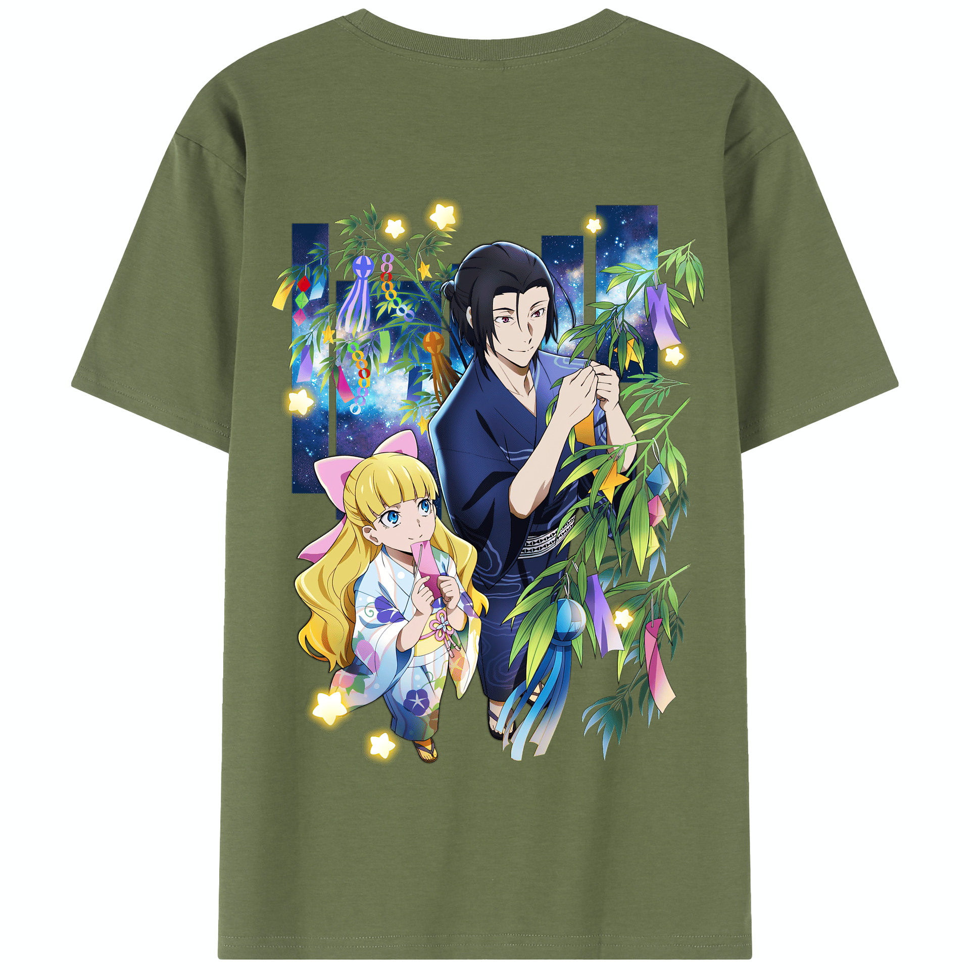 （画像用） 文豪ストレイドッグス Bungo Stray Dogs 綿100％半袖Tシャツ（背面プリント）